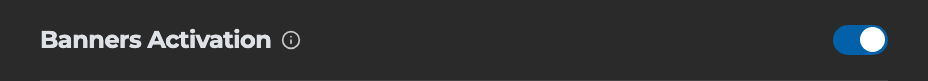 The Banners Activation control