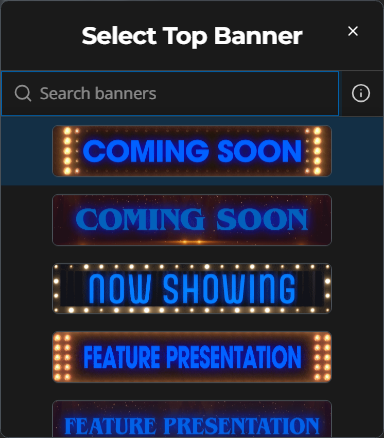 The top banner picker