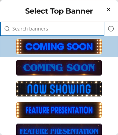 The top banner picker