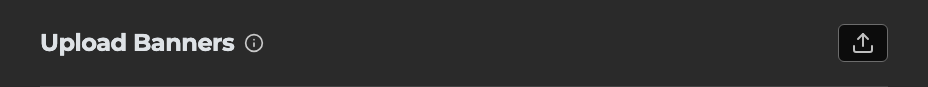 The Upload Banners control