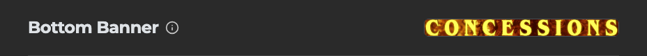 The Bottom Banner control on Kaleidescape