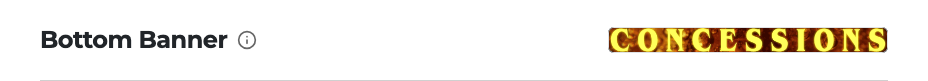 The Bottom Banner control on Kaleidescape