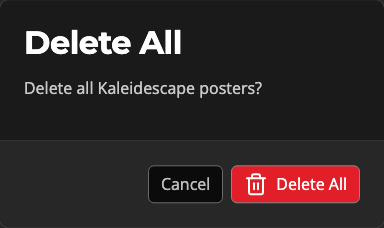 The Delete All confirmation prompt
