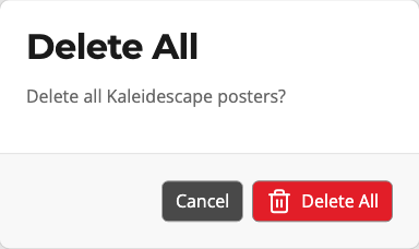 The Delete All confirmation prompt