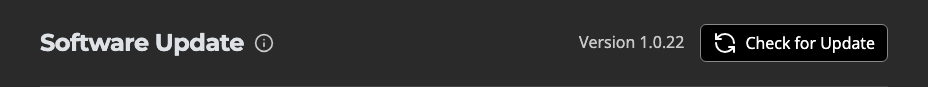 The Software Update control in Settings