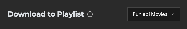 The Add to Playlist control on TMDB