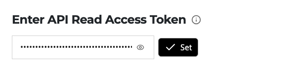 The Enter API Read Access Token control on TMDB