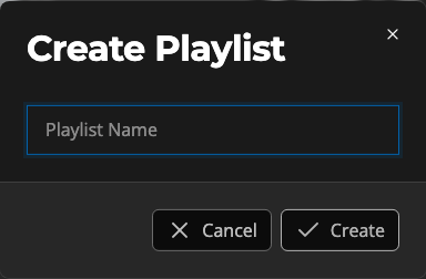 The create-playlist prompt